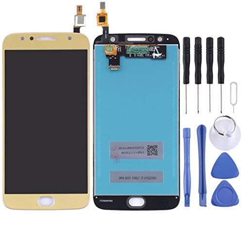 Reparación de Piezas de Repuesto para teléfonos móviles for Motorola Moto G5S Plus Pantalla LCD y ensamblaje Completo del digitalizador (Negro) (Color : Oro)