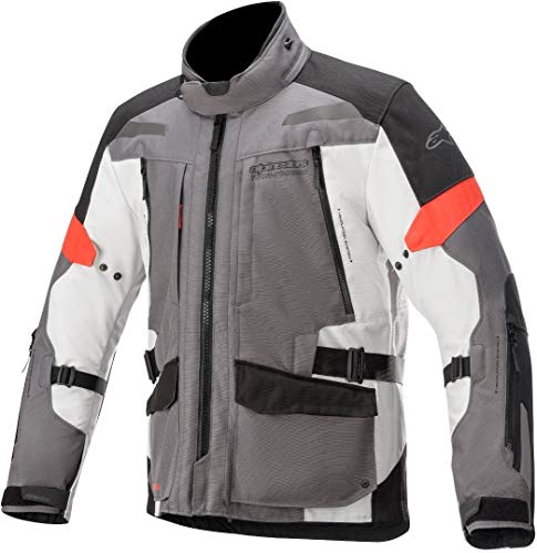 Alpinestars VALPARAISO V3 DRYSTAR DARK GRAY LIGHT GRAY RED MOTORCYCLE JACKET XL