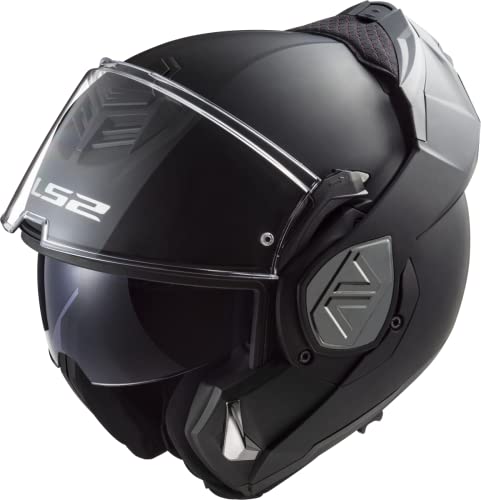 LS2, Casco modular moto ADVANT solid black mat, L