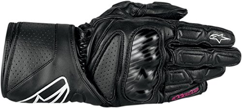 GUANTES PIEL MUJER ALPINESTARS SP-8 NEGRO