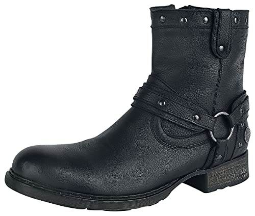 Rock Rebel by EMP Hombre Botas Negras con Remaches EU40