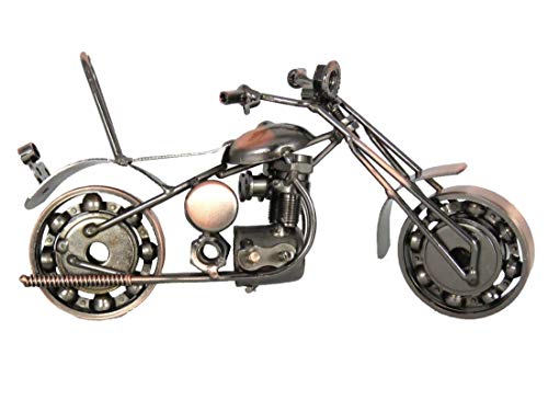 La Eisenhans B05-B3 Modelo Moto Chopper Metal Moto Sammlerstück handgefertigt Hierro Escultura 20,0 cm x 6,0 cm x 11,0 cm