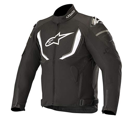 Alpinestars Chaqueta moto T-gp R V2 Waterproof Jacket Negro Blanco, Negro/Blanco, 3XL