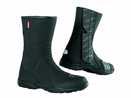 A-pro Calzado Zapatos Botas Piel impermeable Maxi Scooter Moto Turismo Negro 39