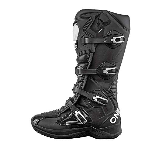 O'Neal | Botas de Motocross | Motocicleta de Enduro | Suela antideslizante para un máximo agarre, zona del talón con forma ergonómica, forro perforado | Bota RMX EU | Adulto | Negro | Talla 42