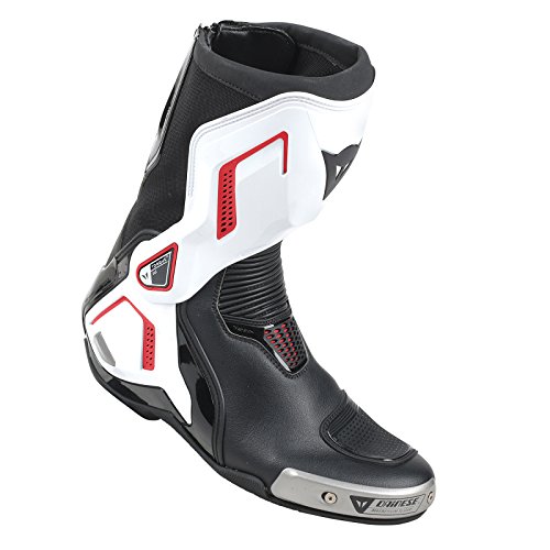 Dainese-TORQUE D1 OUT Botas, Negro/Blanco/Lava-Rojo, Talla 42