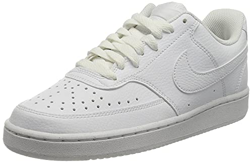 NIKE Court Vision Lo Be, Zapatillas para Caminar Mujer, Blanco, 36.5 EU