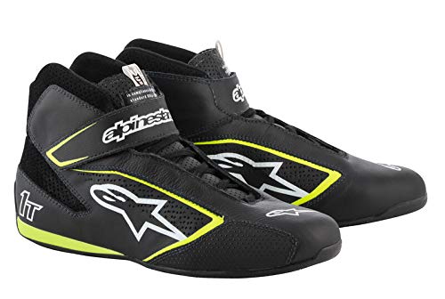 Alpinestars TECH-1 T SHOES US BLACK WHITE RED 9