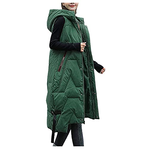 Dasongff Chaleco Mujer Otoño Largo Chaqueta polar para mujer con capucha Abrigo largo para mujer con capucha Chaqueta para mujer Legere con capucha, chaqueta de moto de gran tamaño Ponchos,