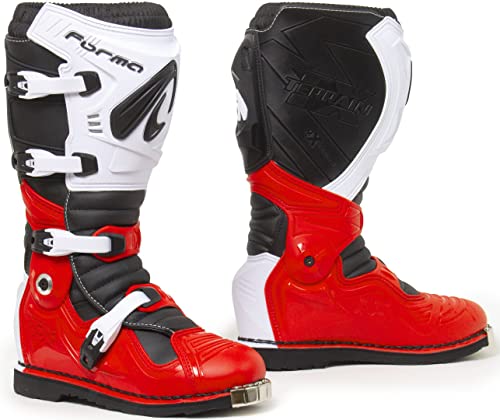 Forma - Botas de moto TERRAIN EVOLUTION TX homóloga CE RED/WHITE T41