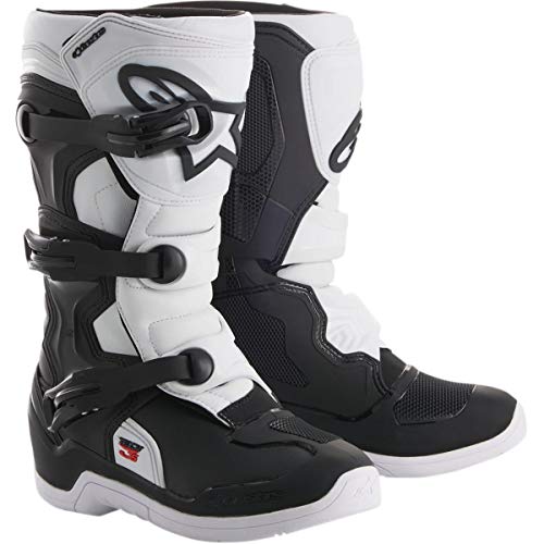 Alpinestars Botas Tech 3S Big Boys' para off-road - Blanco/negro