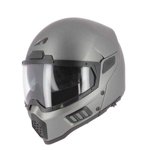 Astone Helmets - Spectrum - Casque de moto intégral - Casque intégral homologué - Casque de moto en fibre de verre - Matt Gun Metal L