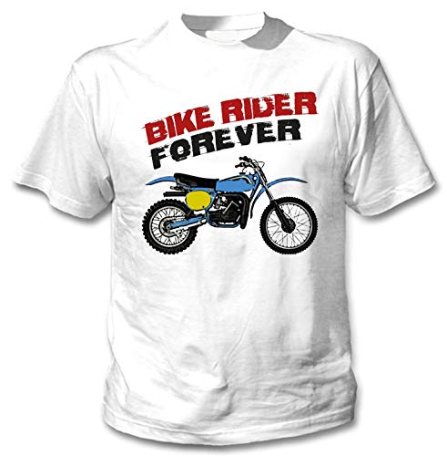 Teesandengines Bultaco pursang mkii 370 Bike Rider Forever Camiseta Blanca para Hombre de Algodon Size XXXXXLarge