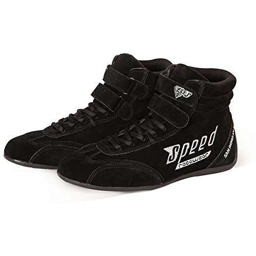 Speed Zapatos de karting, karting, karting, karting, autocross, zapatos de deportes., color Negro, talla 43 EU