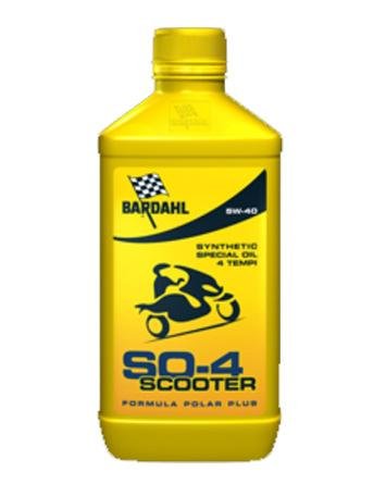 SO-Scooter Aceite 4 SO 4 SO4 100% Tejido 4T BARDAHL Sintético 5W40