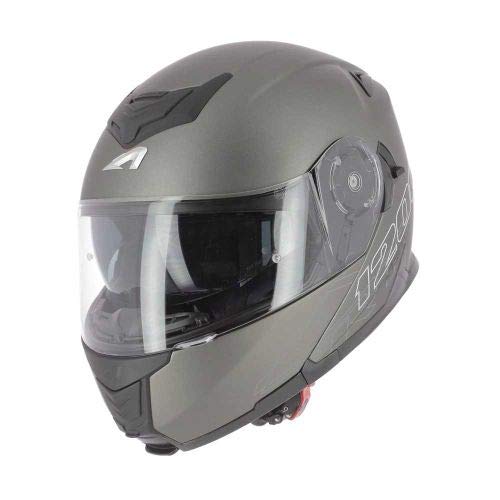 Astone Helmets - RT1200 - Casque de moto modulable - Casque de moto polyvalent - Casque de moto homologué - Coque en polycarbonate -matt gun metal S