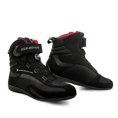 SHIMA Exo Lady, Botas de Motocicleta Mujer, Negro, 38 EU