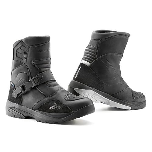 SEVENTY Botas de Moto Trail Adventure BA5 Negro | Unisex Hombre y Mujer Homologadas CE (43 EU)