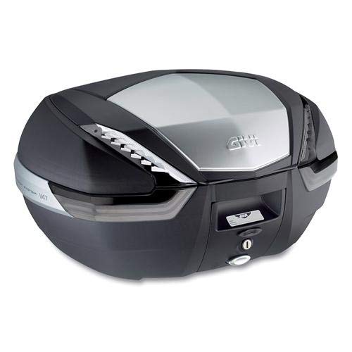 Givi V47NT Tech Monokey Baúl con Cubierta de Aluminio, Volumen 47 Litros, Carga Máxima 10 Kg