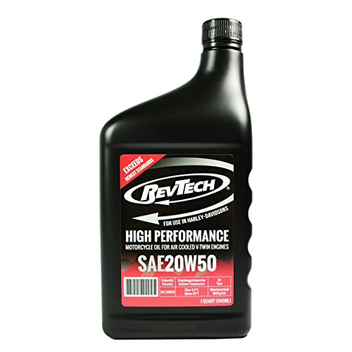 RevTech Aceite de Alto Rendimiento SAE 20W50 para Harley Davidson