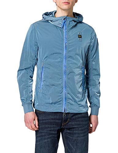 Blauer GIUBBINI Corti SFODERATO BORDATO Chaqueta, 840 Celeste Scuro, XXL para Hombre