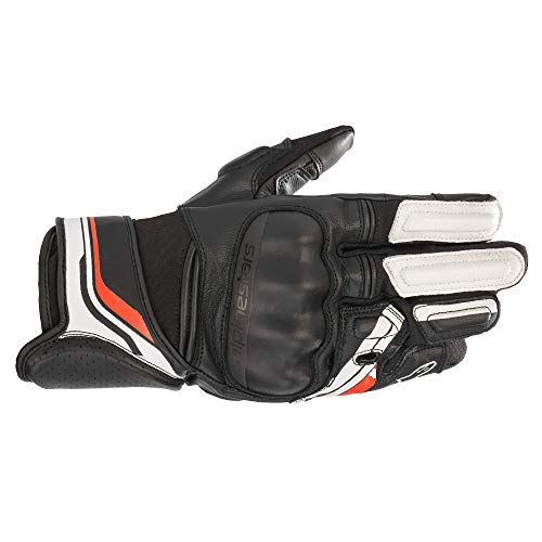 Alpinestars Booster V2 Guantes de Motocicleta (Black/White,XL)