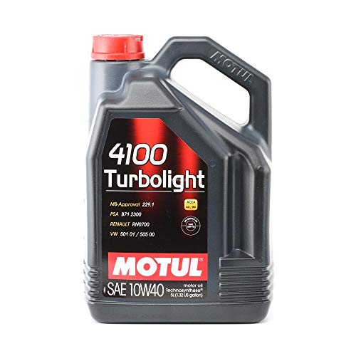 MOTUL 100357 4100 turbolight 10 W-50 de 40, 5 L