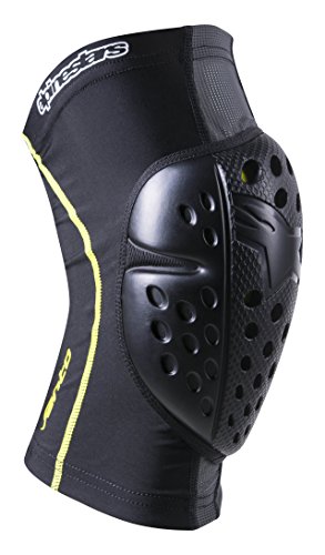 Alpinestars Vento - Rodillera para Hombre, Mujer Hombre, 1652117, Black Acid Yellow, XS