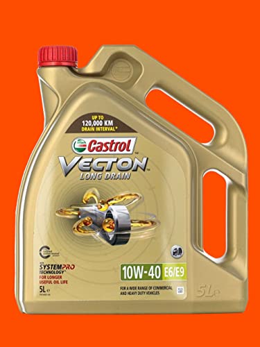 Castrol Aceite de motor aceite motor motor motor aceite aceite diésel Vecton 10W-40 Long Drain E6/E9 5L