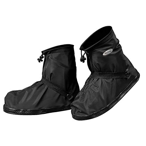 YMTECH Impermeable y Antideslizante Cubierta del Zapato, Cubiertas para Zapatos … (Corto - Negro, 46-47 EU)