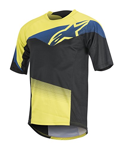 Alpinestars Camiseta de Manga Corta para Hombre, Hombre, 1762516, Ácido/Azul Real, Small