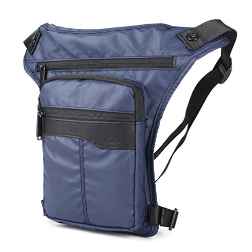 Xieben Oxford Bolsa De Pierna Caída para Hombres Mujeres Motocicleta Multiusos Crossbody Hip Bum Bolsa Cinturón Paquete De Viaje Al Aire Libre Táctico Camping Pesca Senderismo Azul