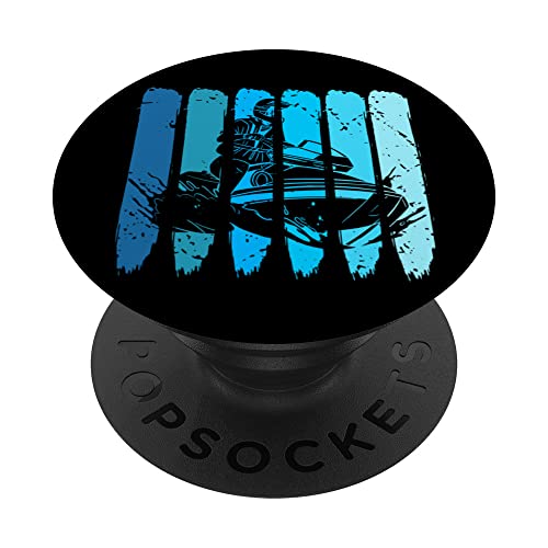 Jet Skier, moto de agua retro retro, moto acuática, moto acuática PopSockets PopGrip Intercambiable