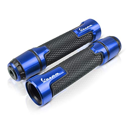 LOPART Empuñaduras De Manillar De Motocicleta De 7/8 `` 22MM para P-iaggio para V-ESPA GTS LX LXV Sprint Primavera 50 125 250 300 GTS 300ie S 50 Agarraderas (Color : Blau)