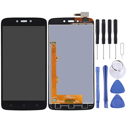 Reparación de Piezas de Repuesto para teléfonos móviles for Motorola Moto C Plus Pantalla LCD y ensamblaje Completo del digitalizador (Negro) (Color : Negro)