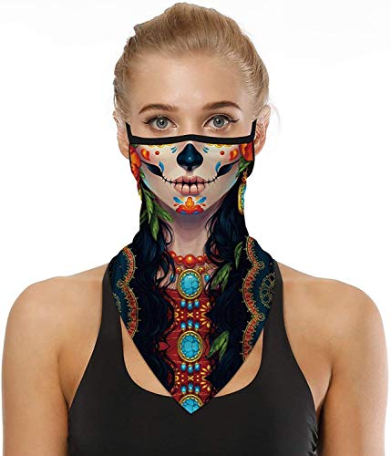 DRESHOW Braga de Cuello Moto Unise Cara Bandana Bufanda Verano Resistente al Viento UV Protección Contra el Polvo cara Cubierta Pasamontañas Ciclismo Correr Aire Libre para Hombre Mujer