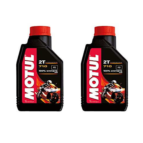 2 litros de aceite para mezcla Motul 710 2T 100% sintético para exteriores road offroad