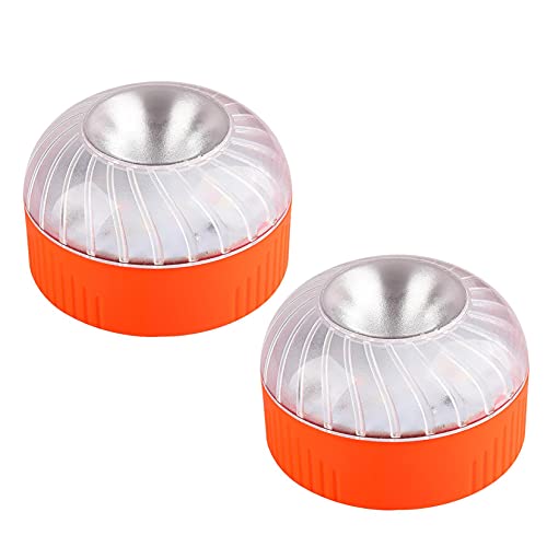 Luz emergencia coche v16 homologada dgt Homologada Luz de Avería Emergencia Magnética Led Luz Emergencia para Coches y Motocicletas.Base imantada.Baliza Luminosa (con batería recargable) (2PC)