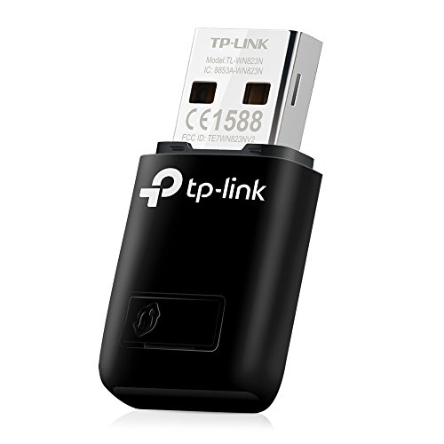 TP-Link TL-WN823N Adaptador USB Tarjeta de Red, Inalámbrico 300Mbps, 2.4Ghz, Puerto USB 2.0, WPS, Windows 11/10/8.1/8/7/XP, Mac OS 10.15 e inferior, Linux