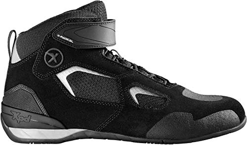 XPD X-Radical - Botas de moto (talla 40), color negro y gris