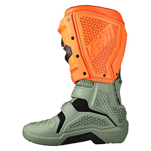 Leatt Moto 5.5 Flexlock Enduro Botas de Motocross (Oliv/Orange,43)