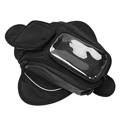 Bolsa Depósito Moto, Bolsa Depósito Combustible Gran Capacidad Indispensable Sillín Negro Moto Bolsa para las Motocicletas Originales para las Rotas o Desvencijadas