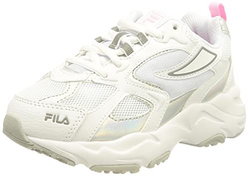 Fila Cr-cw02 Ray Tracer Kids, Zapatillas Unisex niños, Blanco White Iridescent, 33 EU