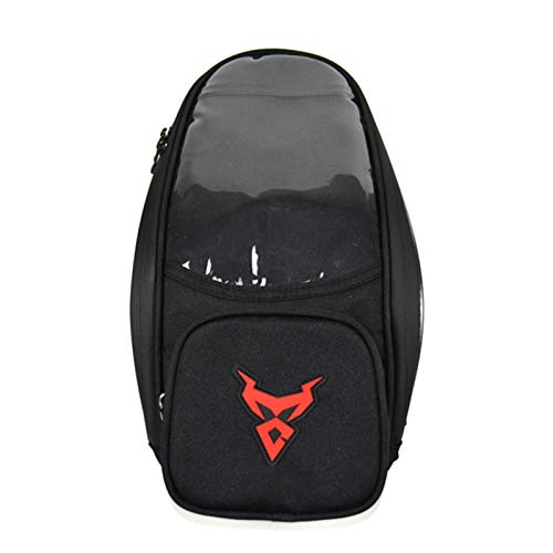 Alacritua Bolsa de tanque de motocicleta de pantalla táctil de 7 pulgadas, impermeable, para equipaje, con imán fuerte, bolsas universales para depósito de combustible de aceite