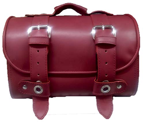 Baúl portaequipajes delantero para Vespa GTS Lambretta portaequipajes de piel auténtica con borde, maleta moto custom