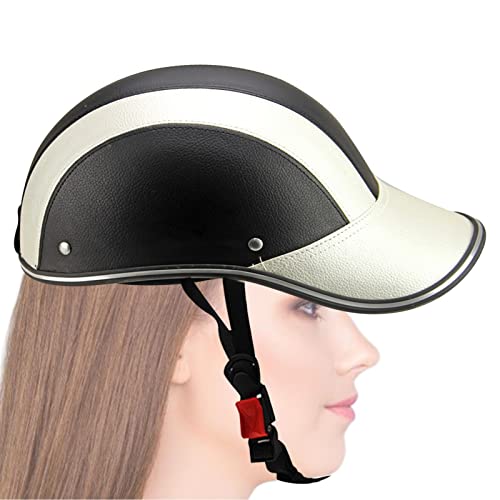 Gorra de béisbol Cascos de Moto - Gorra de béisbol de Bicicleta de Cascos de Adultos Resistente a UV con Correa Ajustable | Mountain Road MTB E-Bikes Cascos de Bicicleta Gorra para Adultos Generic