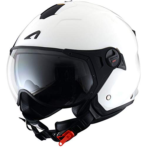 ASTONE - Casco Jet minijet deportivo, color blanco, talla XS