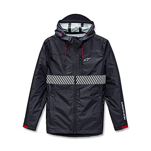 Alpinestars, Fusion Rain Jacket, Chaqueta, Negro, S, Hombre