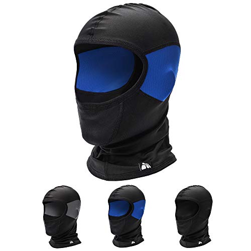 meteor Pasamontañas Balaclava Termico para Invierno Ciclismo Moto Deporte Ski Esquí Senderismo Snowboard al Aire Libre para Hombre Mujer Proteger Cuello y Cara Tamaño Universal (XL/XXL, Azul)