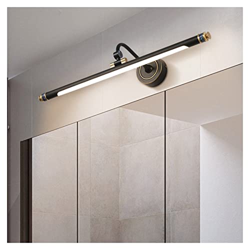 Vanity Lighting Moderno Cobre LED Espejo Luz delantera Impermeable Anti-vaho Lámpara de espejo de baño Vanity Light Espejo Gabinete Luz Lujo Vanity Mirror Light Luces de baño (62CM, Warm li Decoration